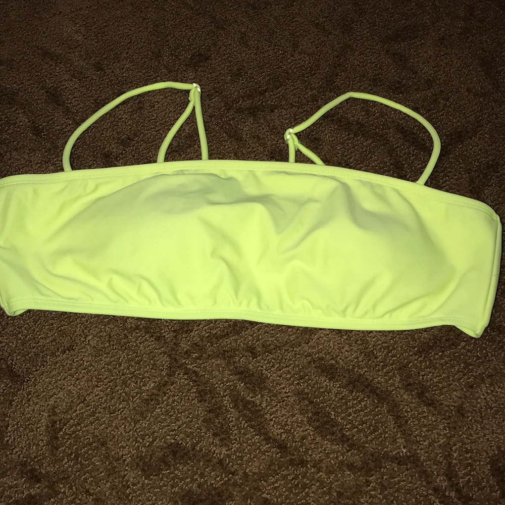Neon Yellow Bikini Top